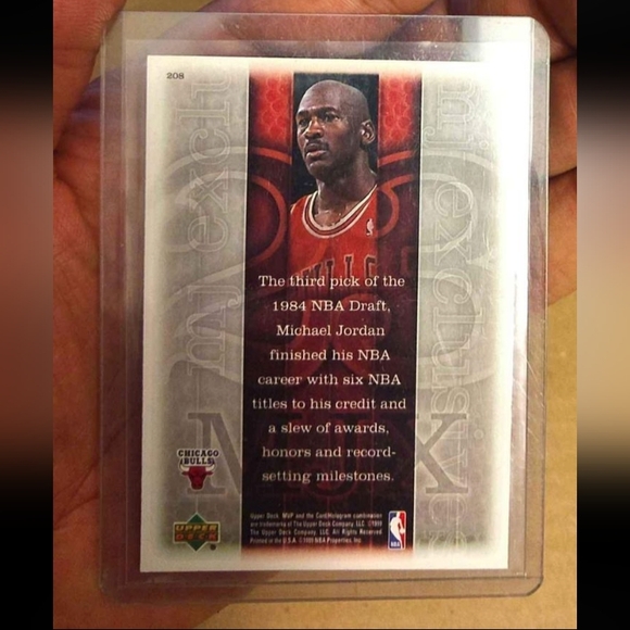 New!💯 Michael Jordan Chicago Bulls Upper Deck (1999) Basketball Card w/Plastic - Picture 3 of 12